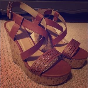 Brown Wedge Sandals