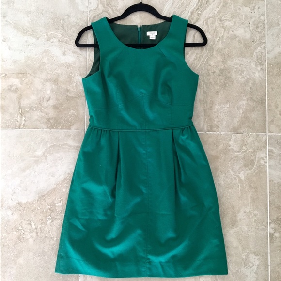 Green Dress J Crew