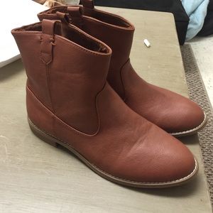 Brown booties