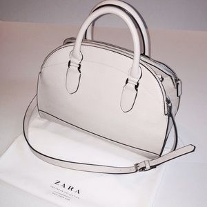 Zara zipper cream bag!