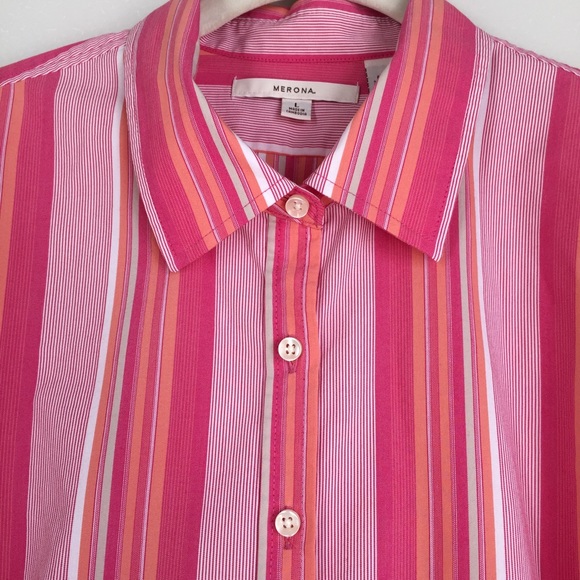 Merona Striped Shirt - L - Picture 4 of 4