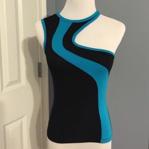 Black and Blue crop top.