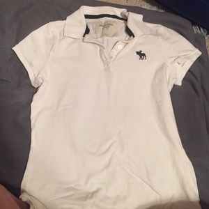 A&F white polo size Medium!