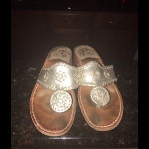 Jack Rogers sandals platinum