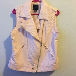 Forever 21 pink leather vest