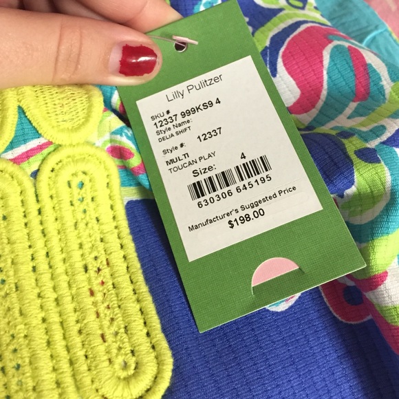 NWT Lilly Pulitzer Delia Dress Size 4 - Picture 3 of 4