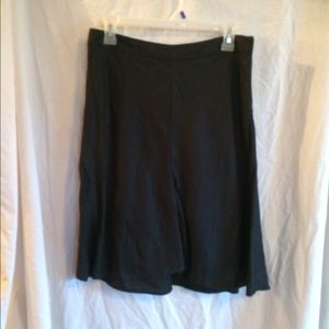 Black linen skirt