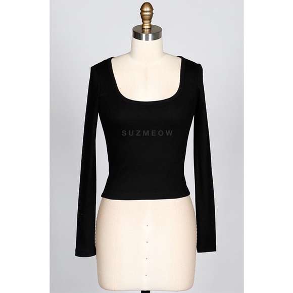 Finely Ribbed Crop Tops • 3 Colors • S M L - Picture 3 of 4