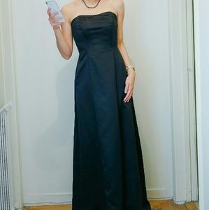 David's Bridal black gown