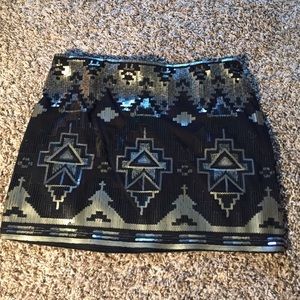Express sequined skirt