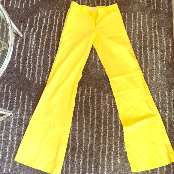 Yellow Linen Pants
