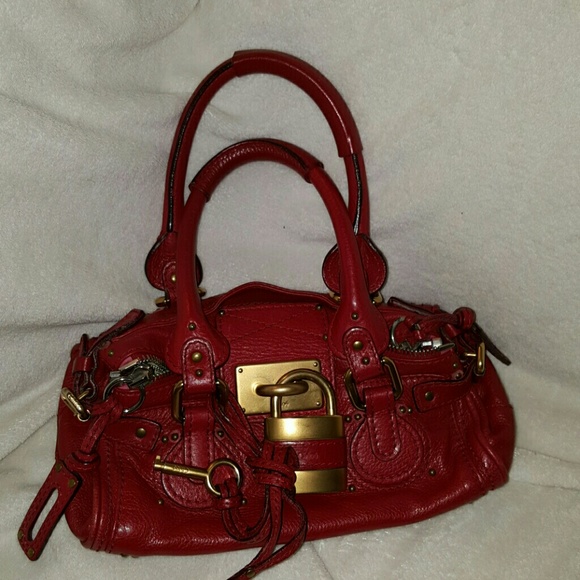 Chloe Handbags - Authentic red chloe mini paddington