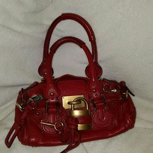 Authentic red chloe mini paddington