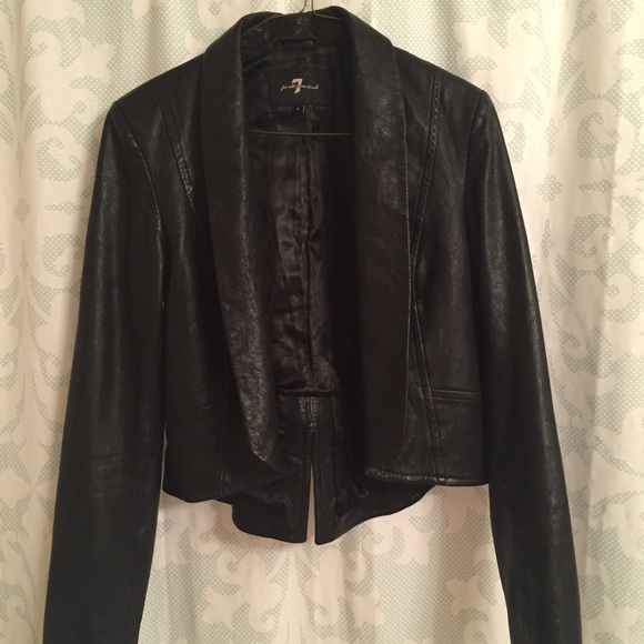 7 FOR ALL MANKIND real leather jacket