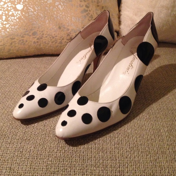 Garolini polka dot heels