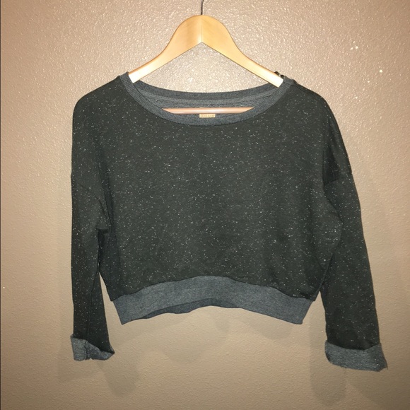Army green crop top