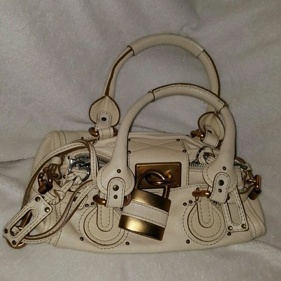 Authentic chloe mini paddington ivory