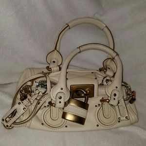 Authentic chloe mini paddington ivory