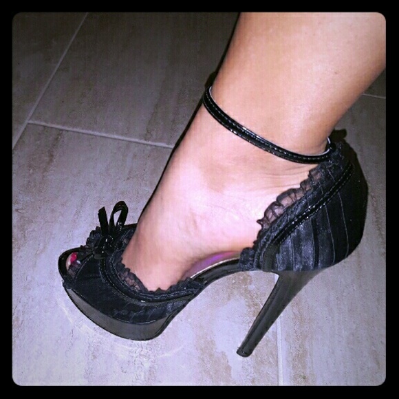 Black high heels