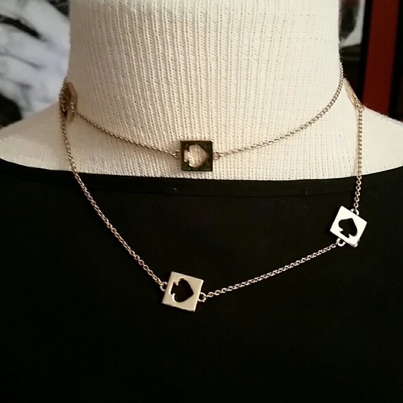 Cute Gold Tone Kate Spade Punch Necklace - Picture 3 of 4