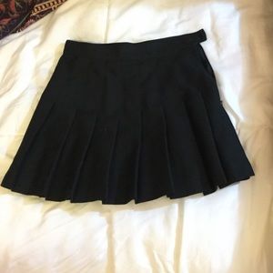 black tennis skirt