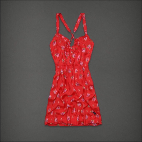 Abercrombie & Fitch Dresses & Skirts - Red Floral ABERCROMBIE & FITCH Sundress