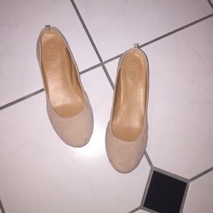 J Crew Tan suede ballet flat size 8.5
