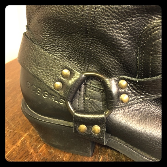 All leather boots.