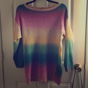 Rainbow HM Slouchy Sweater