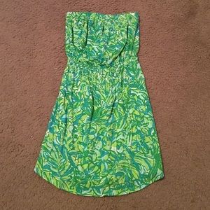 Lilly Pulitzer Fresh Citrus Green Parrot Dress