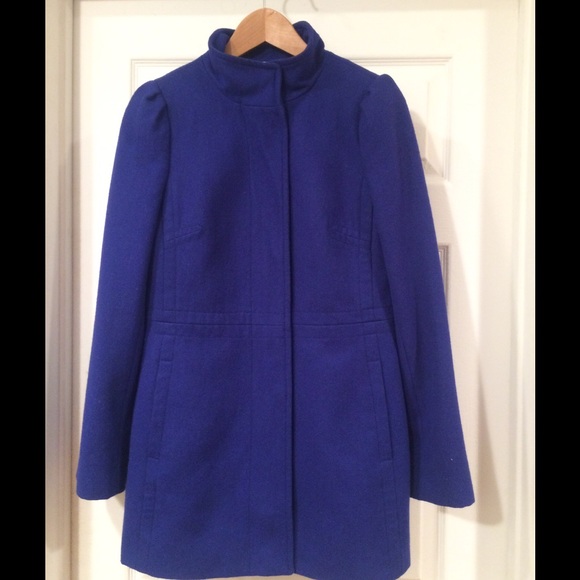Banana Republic royal blue mid weight coat