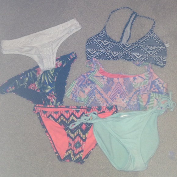 bathing suit tops and bottoms