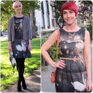 Eva Franco Dresses - Eva Franco Swan Print Dress Eva Franco Dresses - Eva Franco Swan Print Dress