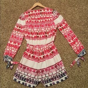 6 Shore Road, multi-colored romper, size M