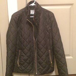 Old Navy quilted coat with gold detailing