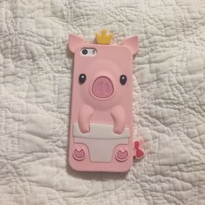 Cute pink pig iPhone 5/5s case