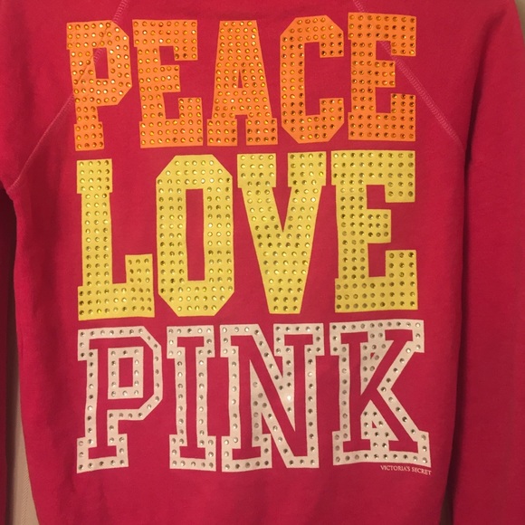 Pink Victoria's Secret Sweatshirt Hoodie SOLD - Picture 3 of 4