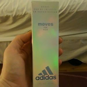 Adidas moves for her perfume