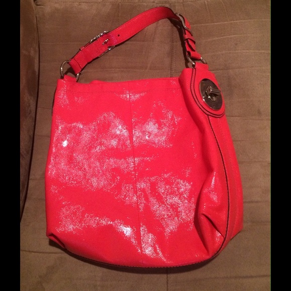 Coach bright pink bag