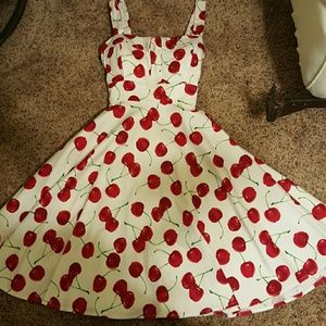 Modcloth Pull Up a Cherry Dress