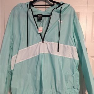 New With Tags Pink Quarter Zip Windbreaker SizeM/L