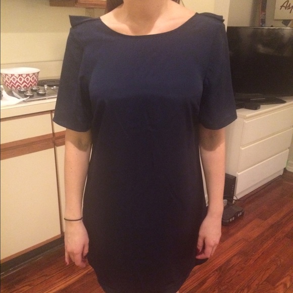 Navy silk dress.  Tucker for target