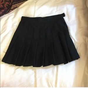 black tennis skirt
