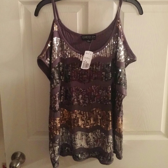 NWT- Forever 21+ Sequin Tank