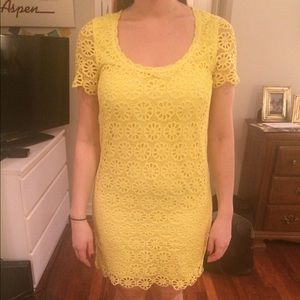 French connection yellow dress