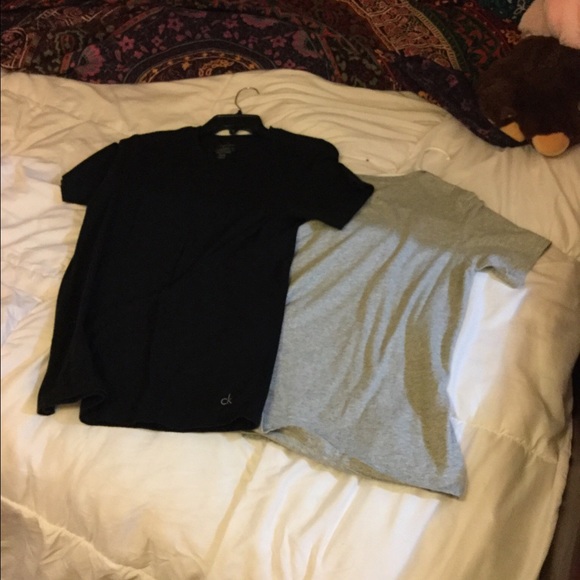 two Calvin Klein tees
