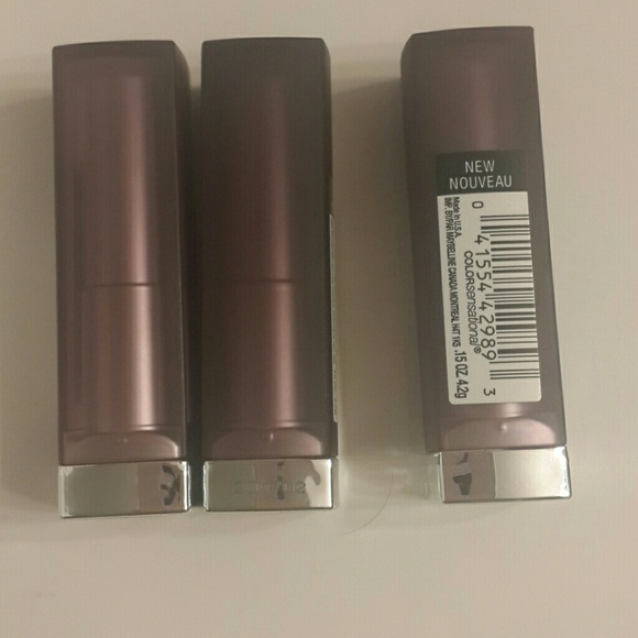 3 Maybelline colorsensational lipsticks - Picture 1 of 2