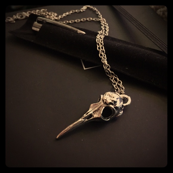 Raven Skull Necklace