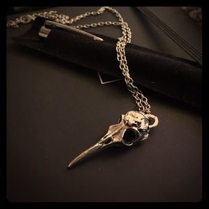 Raven Skull Necklace