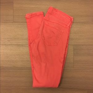 Coral Flying Monkey Skinny Jeans